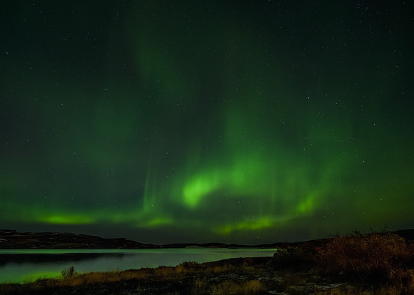 Aurora borealis, eastern Iceland (Egilsstaðir)
