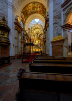 Altar and pews, Karlskirche