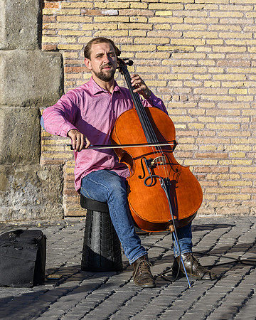 Street musician, Rome