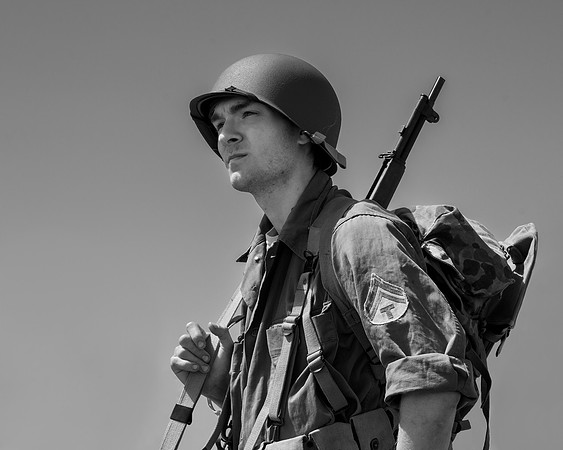 World War II reenactor - Technician Fifth Grade