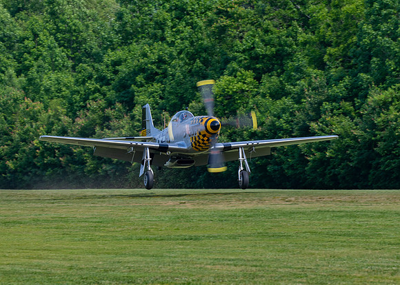 P-51D landing
