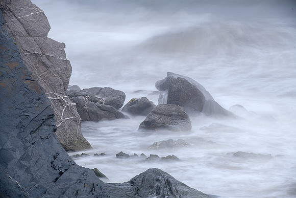 Stormy sea,Cap-des-Rosiers