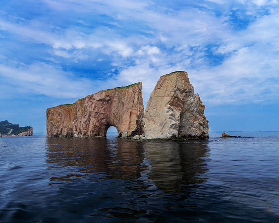 Percé Rock from the sea