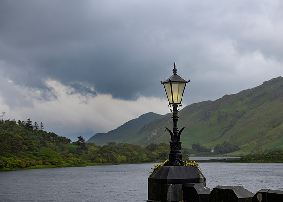 Hills of Connemara from Kylemore Abbey