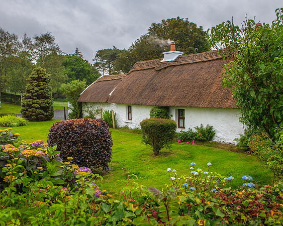 Thatched-roof house, County Galway