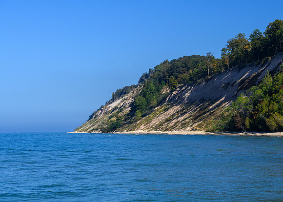 Lake Michigan seashore, Frankfort