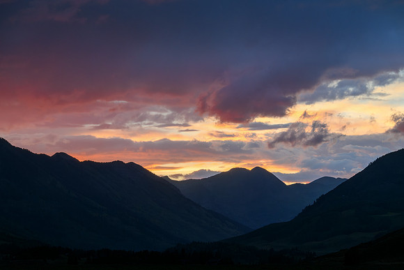 Sunset, Elk Mountain Range