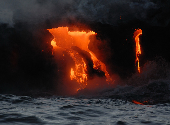 Lava Flow near Kapaahu, Hawaii