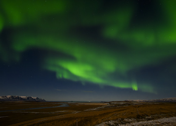 Aurora borealis, northern Iceland (Hofsstaðir)