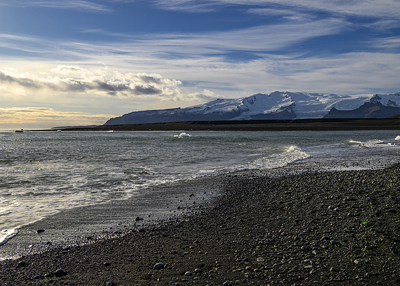 Glacial outwash beach, southeastern Iceland (Breiðamerkursandur)