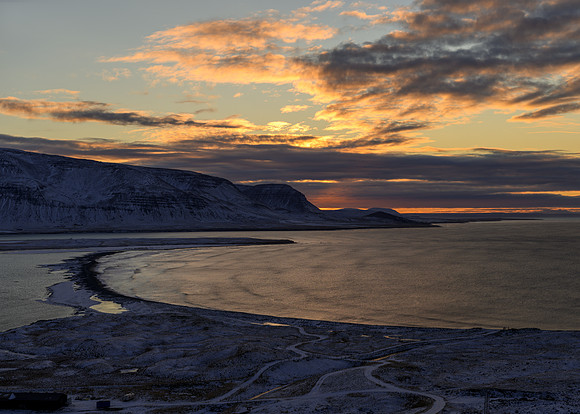 Sunset, northern Iceland (Trollaskagi Peninsula)