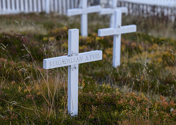 Grave markers, French Sailors' Cemetery
