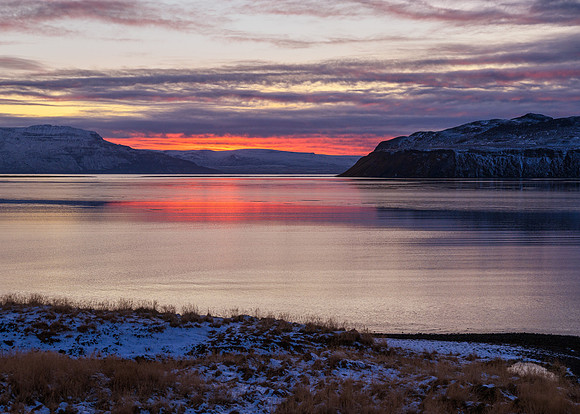 Sunset, northern Iceland (near Hofsós)